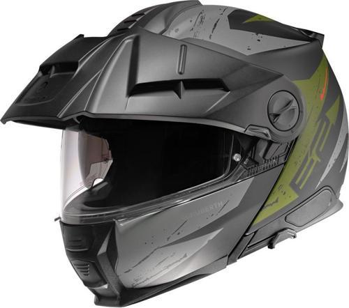 E2 EXPLORER GREEN ÇENE AÇILIR SİPERLİKLİ MOTOSİKLET KASKI