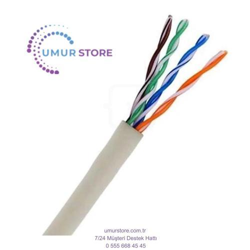 Cat 5 E 107 Pvc White Kablo - 305M