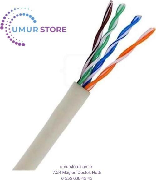 Cat 5 E 107 Pvc White Kablo - 305M