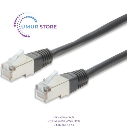 CAT.5e Crossover Patch Kablo S/STP Zırhlı AWG 26 5 m - Siyah