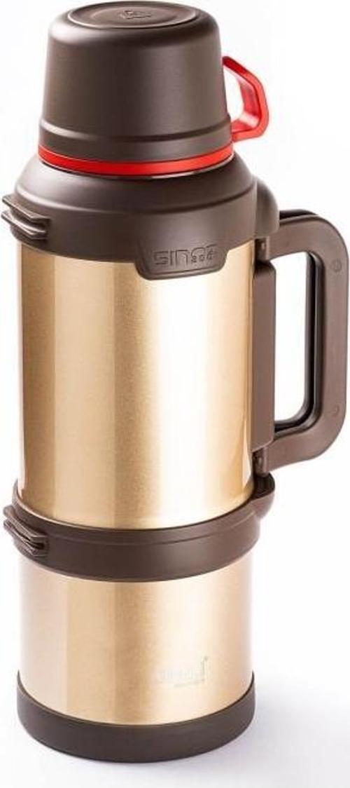 OKADI TRAVEL KULPLU GOLD PASLANMAZ ÇELİK TERMOS 3.6L