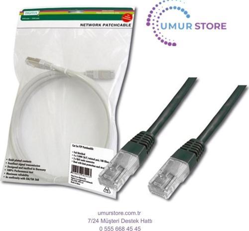 Cat-5e Utp Patch Kablosu, 1 Metre, Awg 26/7, Siyah Renk, 3p Sertifikalı