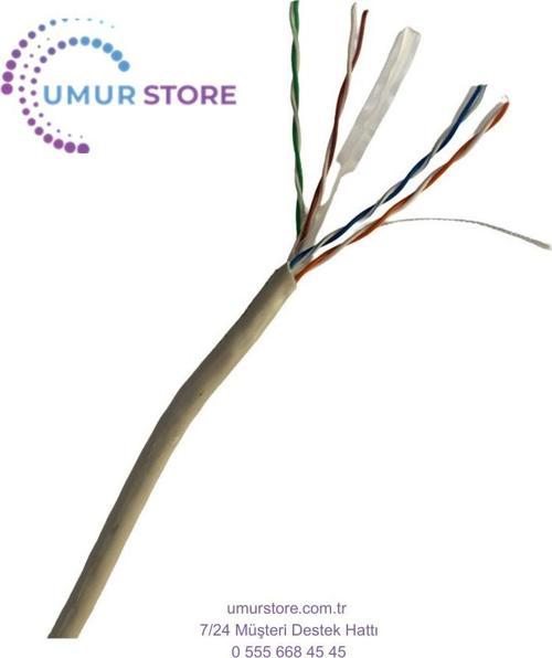 CAT5E(UTB)4X2X24 Awg 0.52TAM Bakır Kablo 1 Top 200 Metre