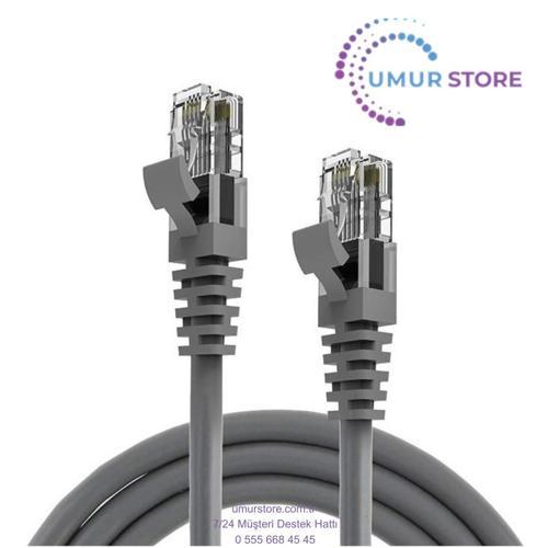 Cat6 Patch Kablo 26AWG Lszh Bakır 5mt Gri