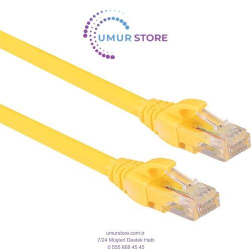 Cat6 RJ45 Lan Kablosu Uçları 40 M  Fabrikasyon Takılı Bilgisayar Modem Internet Ethernet Kablosu