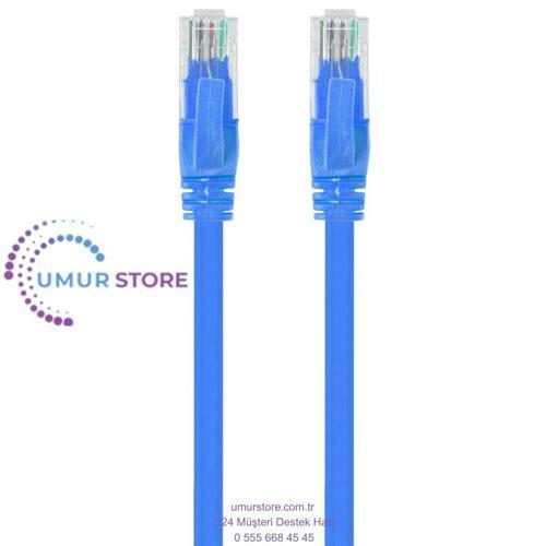 Cat6 RJ45 Lan Kablosu Uçları 40 M  Fabrikasyon Takılı Bilgisayar Modem Internet Ethernet Kablosu