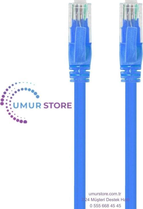 Cat6 RJ45 Lan Kablosu Uçları 40 M  Fabrikasyon Takılı Bilgisayar Modem Internet Ethernet Kablosu