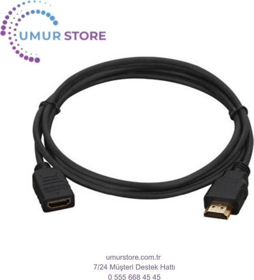 Hd Dişi Erkek Ara Kablo HDMI To HDMI 30CM Kısa HDMI Kablo Altın Uçlu Full Hd 3D LCD LED Ps3 Uydu Rec
