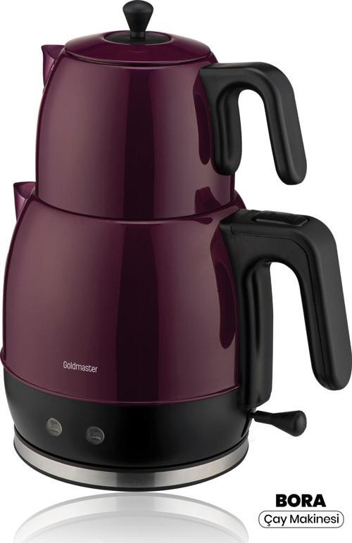 Bora 2200 Watt Xl Damlatmayan Ağız Tasarımlı Paslanmaz Çelik Çay Makinesi Ve Su Isıtıcısı