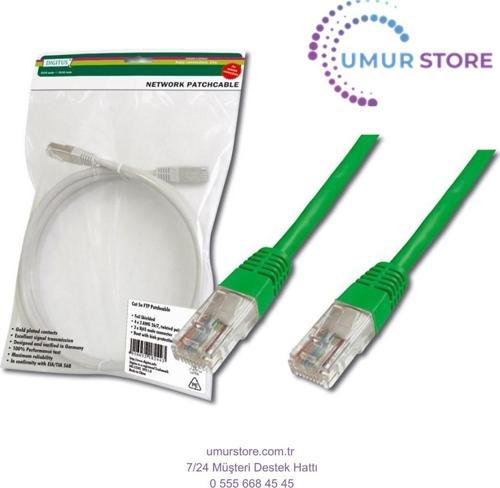 Patch Kablo, Utp, Cat. 5e, 5 Metre, Awg 26/7, Yeşil Renk, 3p Sertifikalı