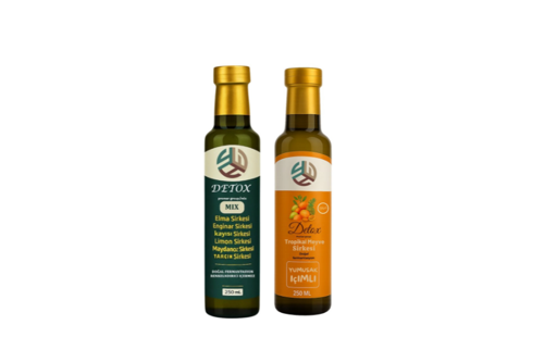 DETOX TROPİKAL MEYVE SİRKESİ 250 ML +MİX DETOX SİRKESİ 250 ML