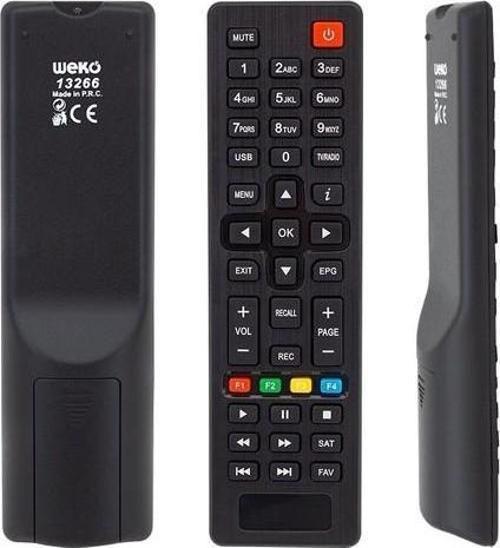 Hıtech Premıum Hd Uydu Kumanda Sattubeli Siyah