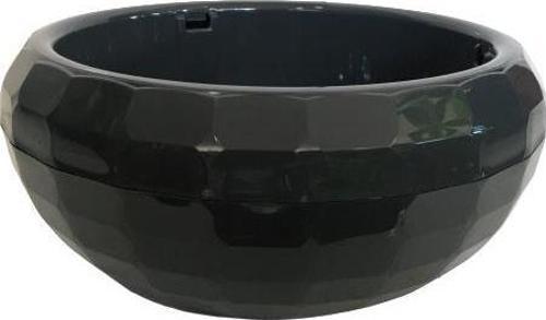 SUKULEN VE KAKTÜSLER İÇİN ORTA BOY ARANJMANLIK SAKSI (SİYAH RENK)