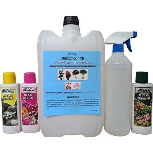 Çiçekler Için Toprak Içi Haşere Kovucu 10 Lt+ 3 Adet Bitki Besini Hediyeli