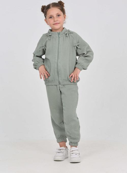 Toontoy Kız Çocuk Fiyonk Detaylı Eşofman Takım