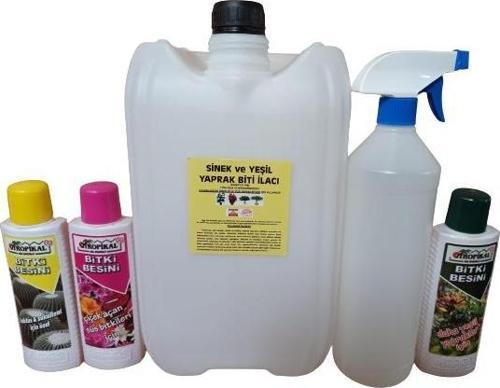 ÇİÇEK VE BİTKİLER İÇİN SİNEK VE YEŞİL YAPRAK BİTİ ILACI 10 LT+ 3 ADET BİTKİ BESİNİ HEDİYELİ