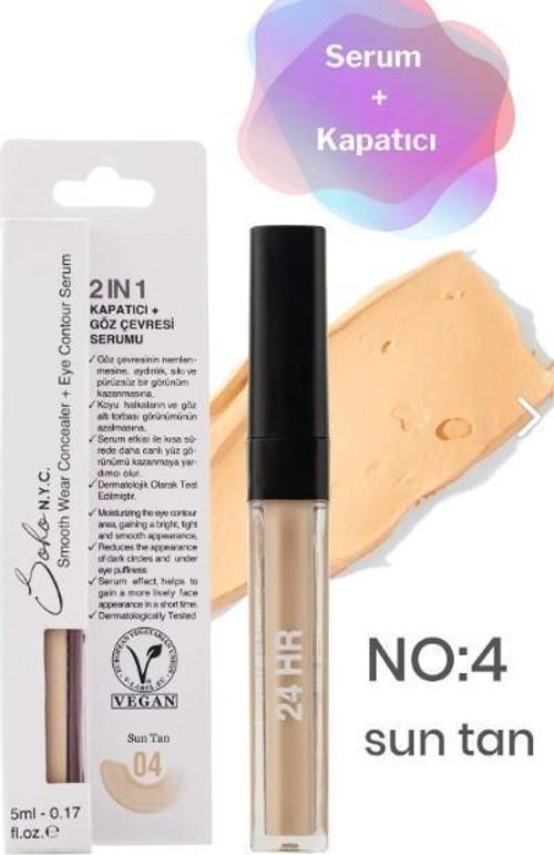 Vegan Concealer - Göz Altı Morluk Ve Torba Için Serum Kapatıcı 5ml - Sun Tan