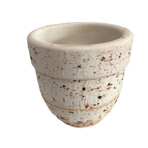 Antik Görünümlü Eskitme Toprak Saksı 12 cm x 12 cm