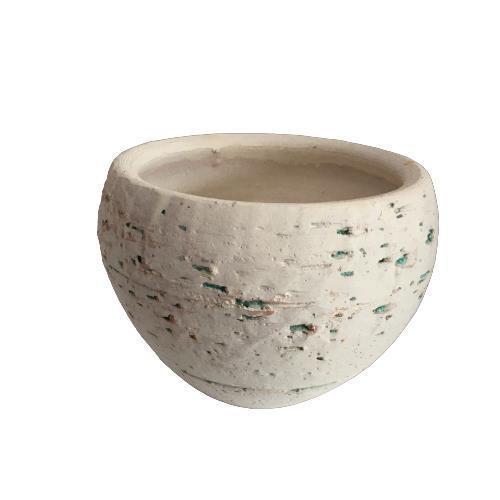 Antik Görünümlü Eskitme Toprak Saksı 10 cm x 12 cm