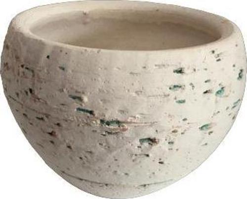 Antik Görünümlü Eskitme Toprak Saksı 10 cm x 12 cm