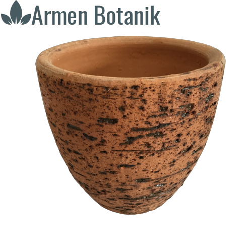 Antik Görünümlü Toprak Saksı 12x12 cm