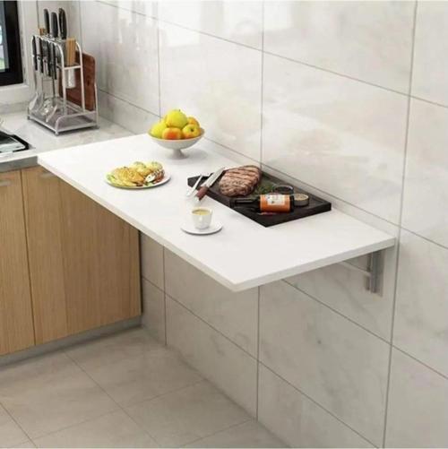 Modern Katlanır Masa Duvara Monte Mutfak Masası Çalışma Masası Balkon Masası
