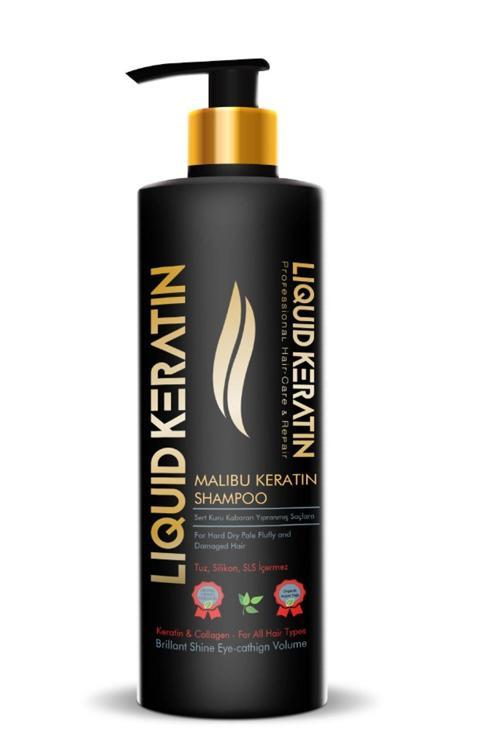 Kuru Mat Sert Kabaran Saçlara - Tuzsuz Malibu Keratin Şampuanı (350ML)