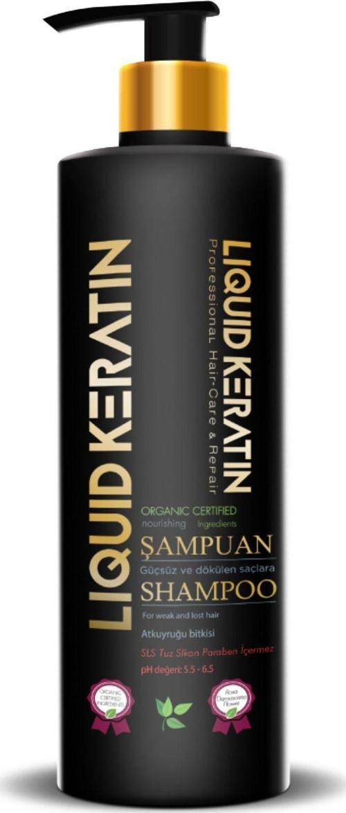 Sülfatsız Tuzsuz Besleyici Doğal Keratin Şampuanı (350ML) - Dökülme Önleyici Güçlendirici