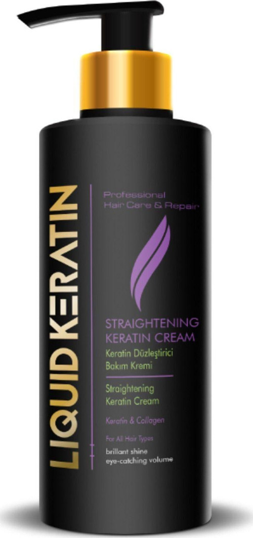 Saç Keratin Bakım Kremi - Kuru, Sert, Yıpranmış Kabaran Saçlar Için Pürüzsüz Yumuşak Nemli (125ML)