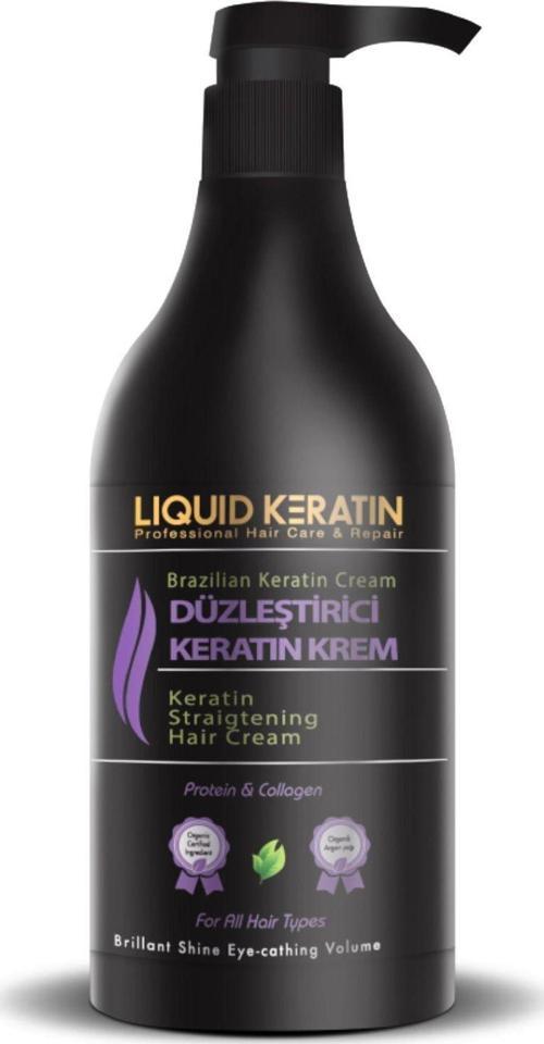Saç Keratin Bakım Kremi - Kuru, Sert, Yıpranmış Kabaran Saçlar Için Pürüzsüz Yumuşak Nemli (500ML)