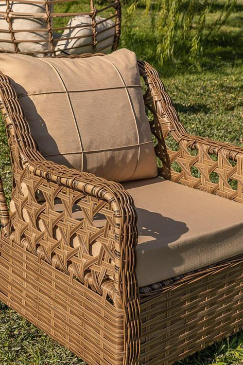 Rattan Tekli Koltuk Bahçe Balkon Tekli Koltuk Garantili