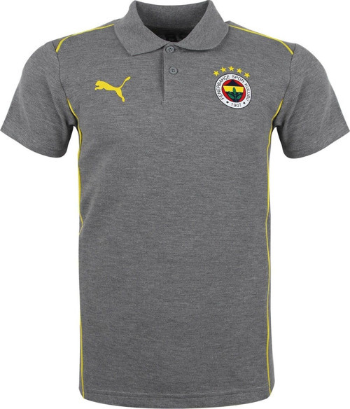 77829613 Fenerbahçe Orijinal Lisanslı 2024/25 A Takım Polo Yaka Gri T-Shirt