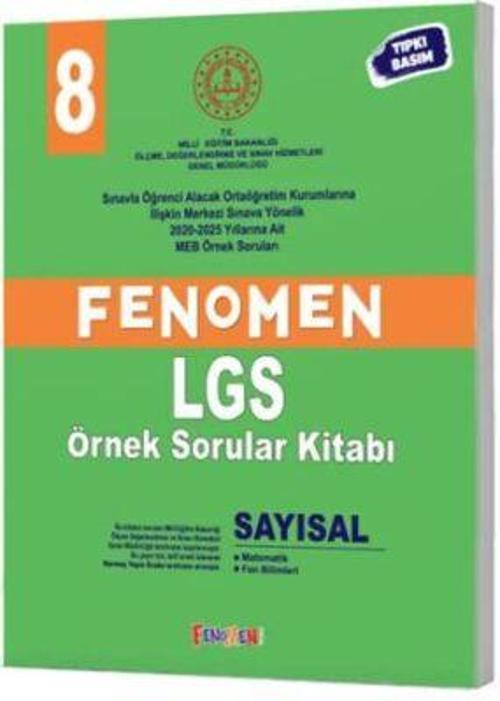 Fenomen 8. Sınıf MEB Sayısal Örnek Sorular Fenomen Yayınları