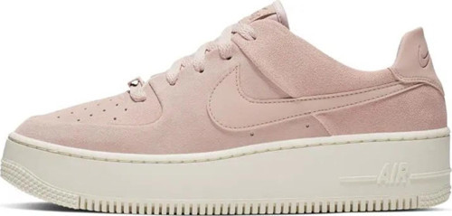 Air Force 1 Sage Low Leather Womens Sneaker Pink Hakiki Deri Kadın Günlük Spor Ayakkabı Pembe