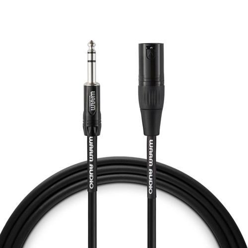 Pro XLR -TRS Kablo (1.8 m) | (PRO XLRM-TRSM-6) XLR (Erkek) - TRS (Erkek) Mikrofon / Aktif Hoparlör kablo (Gotham Kablo) 
