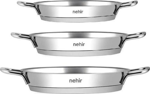 Silver Çelik İtalyan Omlet Sahan Seti Kapaksız 3'lü (16-18-20cm)