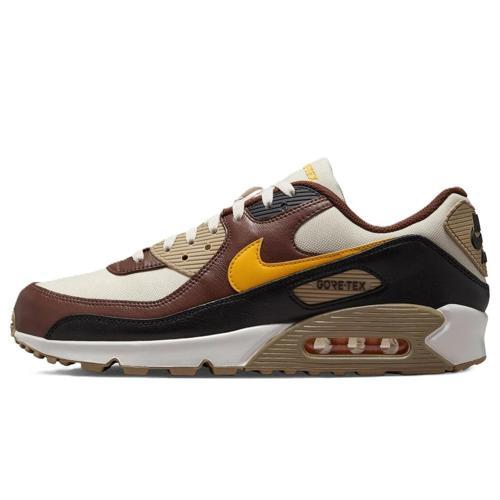 Air Max 90 Mens Leather Goretex Sneaker Hakiki Deri Su Geçirmez Günlük Spor Ayakkabı Krem