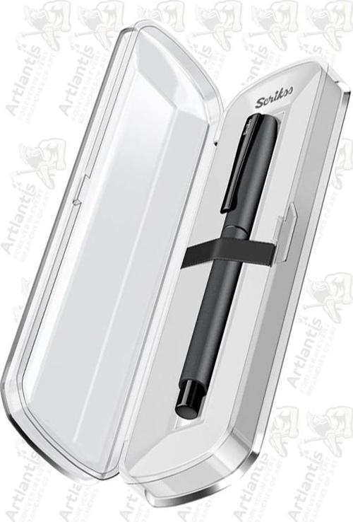 Karnaval Roller Mavi Pilot Kalem Gri Renkli Kristal Hediye Kutulu 1 Adet Hediye Kutulu Roller Pilot Kalem