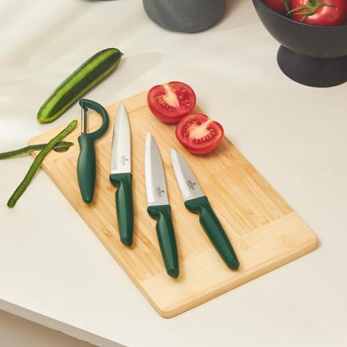 4 Parça Bıçak Seti Yeşil
