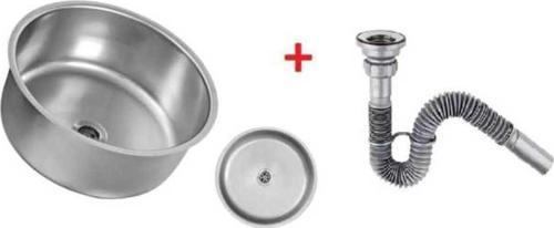 Paslanmaz Krom Evye 30X30 Karavan Eviye K-30 Eviye Sifon Dahildir