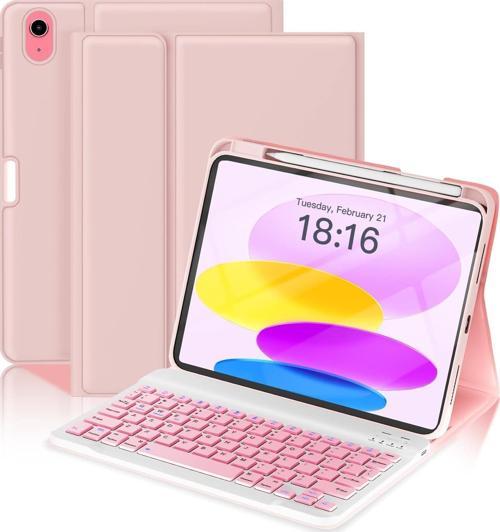 İpad 11 A16 2025 / 10. Nesil 10.9 Klavyeli Kılıf Bluetooth Kalem Bölmeli Koruyucu (Türkçe Klavye)