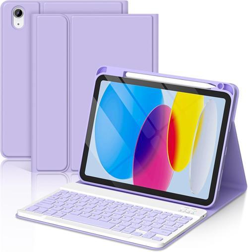 İpad 11 A16 2025 / 10. Nesil 10.9 Klavyeli Kılıf Bluetooth Kalem Bölmeli Koruyucu (Türkçe Klavye)