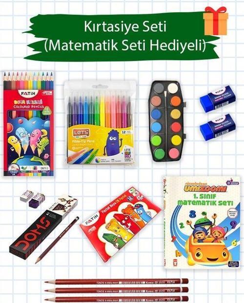 Okul Kırtasiye Seti Matematik Seti Hediyeli
