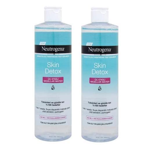 Skin Detox 3 Etkili Micellar Temizleme Suyu 400 ml + 400 ml