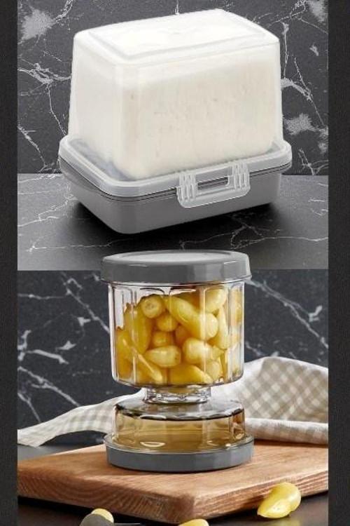 Ecem Suda Peynir Turşu Zeytin Saklama Kabı 2'li Paket