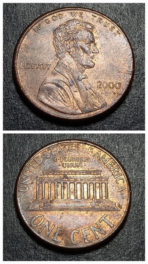 39963687b211155ce1 Abraham Lincoln 2000 ABD one Cent ÇT Para