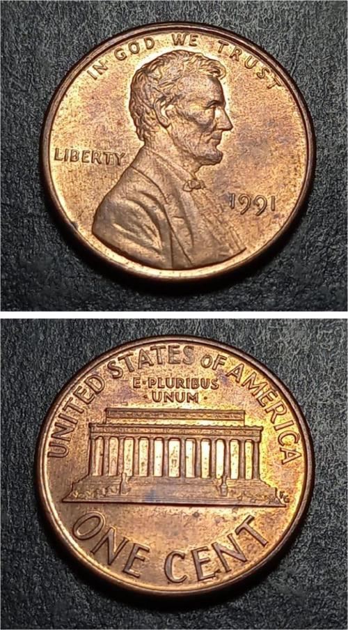39963689a720567a78 Abraham Lincoln 1991 ABD one Cent CA Para