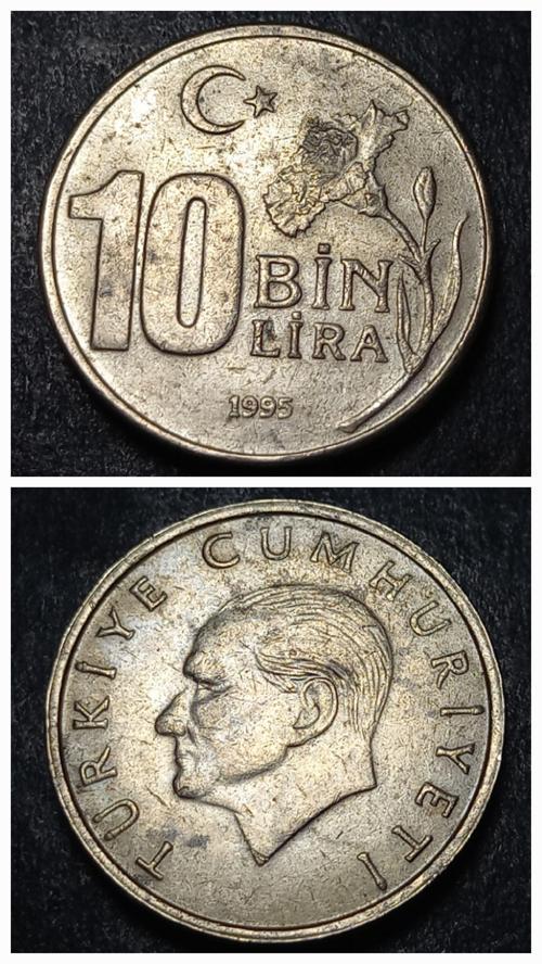 Escoines 39963689903ac07bf4 1995 10bin lira temiz para