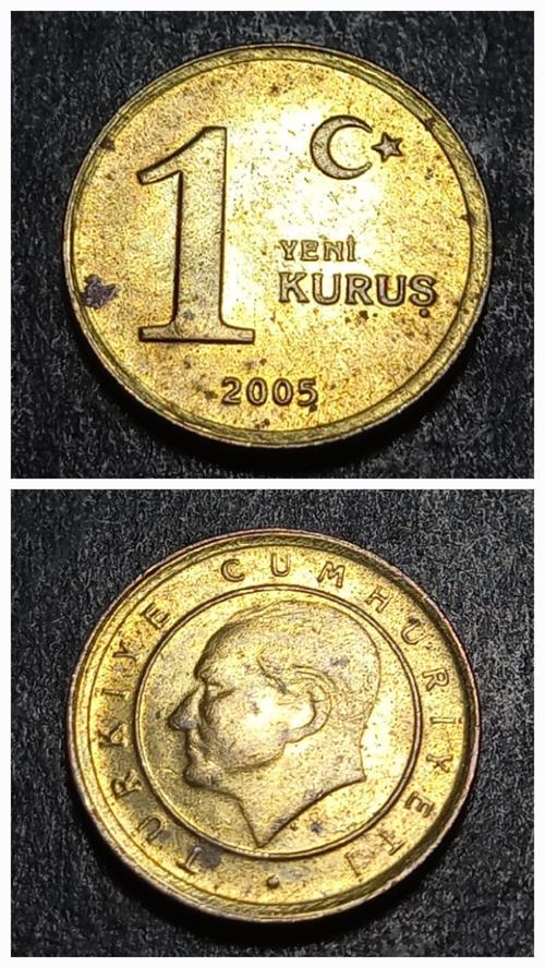 Escoines 3996368991bfde1bc2 2005 1yeni kuruş ççt+para