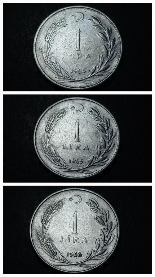 Escoines 3996368992c21596a7 1964, 1965, 1966, Acmonital52 1 Lira para